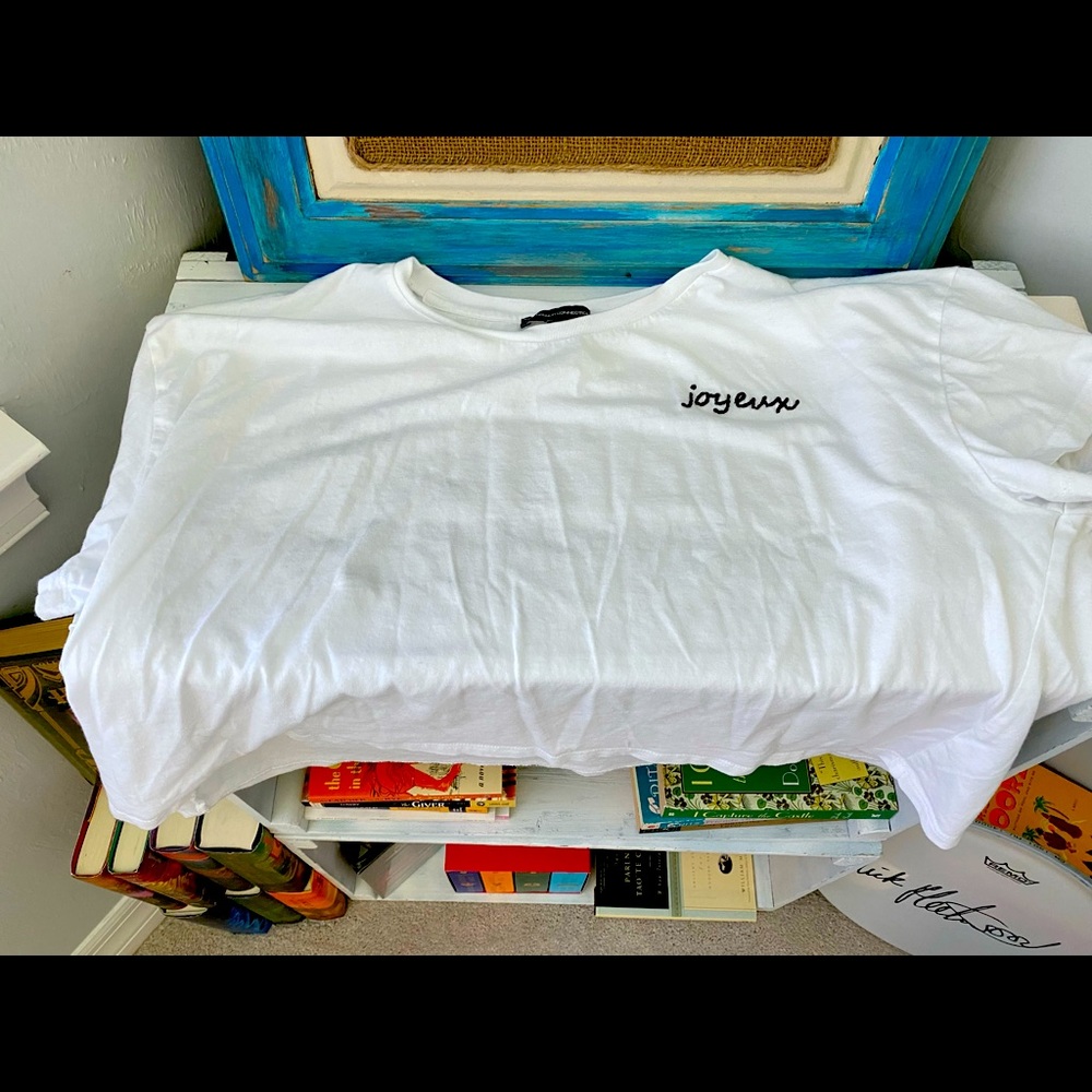 Cotton Non Stretch Jersey Crop Tee (medium)